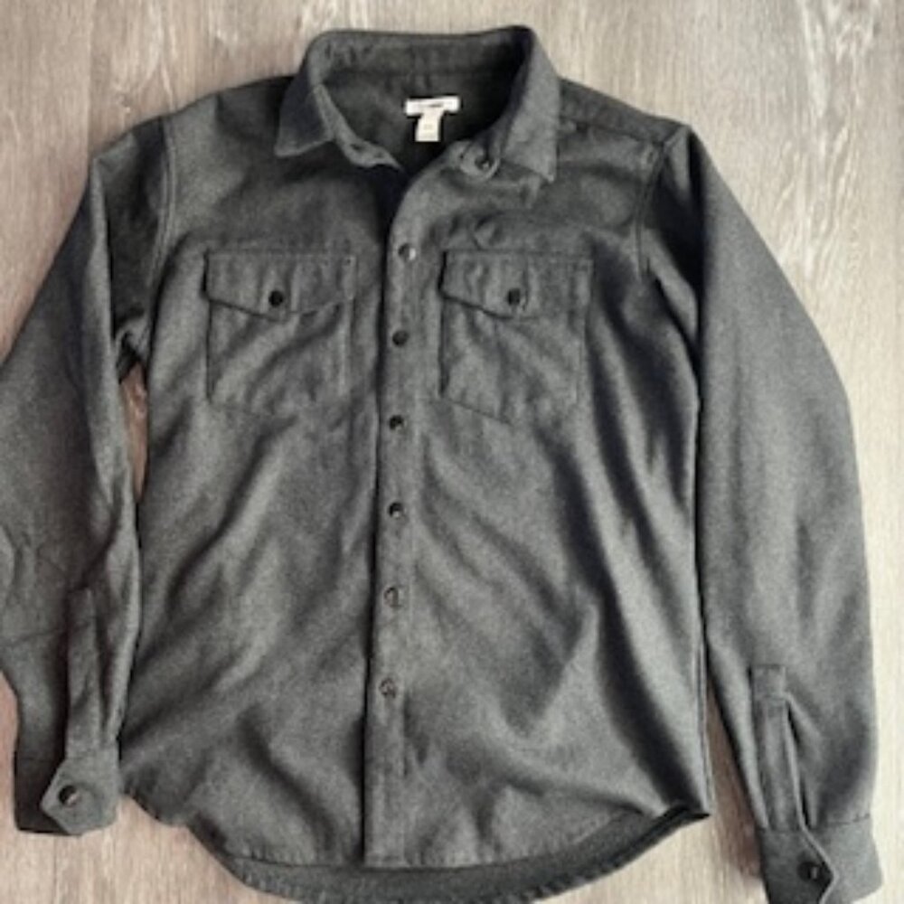 🧡3/15 Fashion Nova Men Gray Long Sleeve Shirt Jacket Men's M